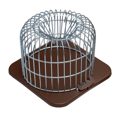 TRAPPOLA TOPI ROTONDA FONDO PLASTICA/ACCIAIO ZINC CM 12X12 Immagine principale del prodotto