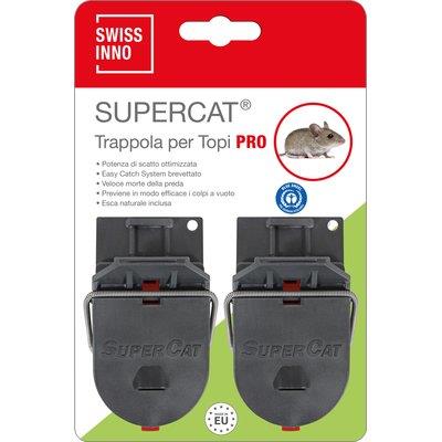 TRAPPOLA TOPI SUPERCAT PRO MINI SWISSINNO PLASTICA CM  9 CF=PZ 2 Immagine principale del prodotto