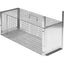 TRAPPOLA PREDATORI A GALLERIA NOVITAL ACCIAIO ZINC CM 82,5X32 H.CM 34