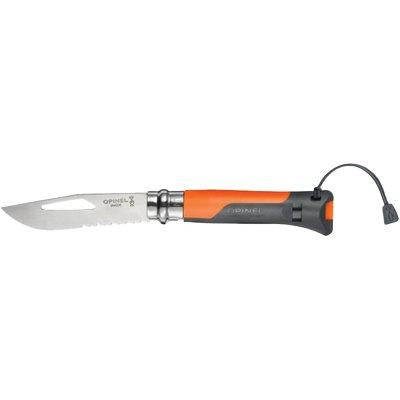 COLTELLO OPINEL 08 OUTDOOR MM 85 PP ARANCIONE/GRIGIO