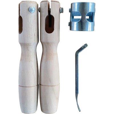 MANETTA LEGNO X PERTICA CON ANELLO E CHIAVE CF=2PZ Immagine principale del prodotto