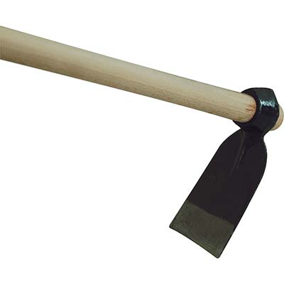 ZAPPA OCCHIO TONDO 016 + MANICO ORSATTI ACCIAIO FORGIATO/FAGGIO GR 400 MM 75X125 H.CM 130