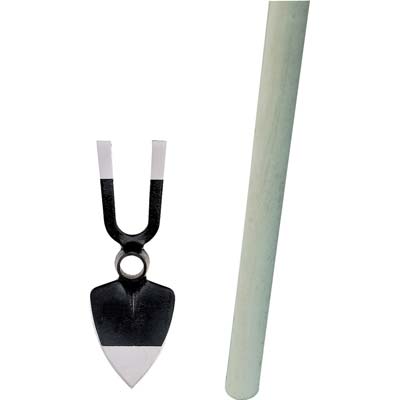 ZAPPA CUORE BIDENTE OCCHIO T 229 + MANICO ORSATTI ACCIAIO FORGIATO/FAGGIO GR 550 MM 110X300 H.CM 130 Immagine principale del prodotto