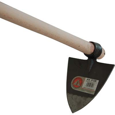 ZAPPA ROMANA OCCHIO TONDO 012 + MANICO ORSATTI ACCIAIO FORGIATO/FAGGIO GR 400 MM 150X150 H.CM 130 Immagine principale del prodotto