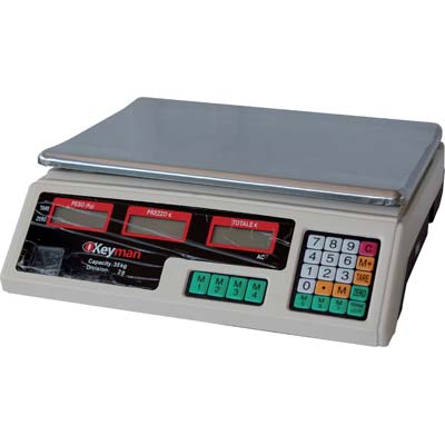 BILANCIA DIGITALE 420100 EFFE KG 35/GR 2 DISPLAY LCD PIATTO CM 34X23