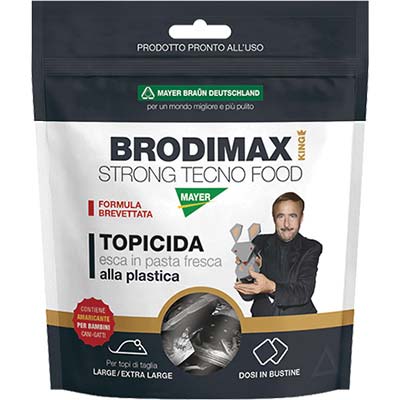 TOPICIDA BRODIMAX TECNO FOOD KING MAYERBRAUN PASTA ALLA PLASTICA  GR 150 Immagine principale del prodotto