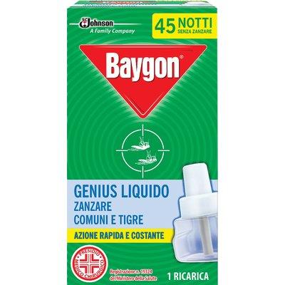 RICARICA LIQUIDA ZANZARE GENIUS BAYGON DURATA NOTTI 45