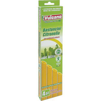 BASTONCINI ANTI ZANZARE GREEN VULCANO CITRONELLA CF=PZ 4 Immagine principale del prodotto