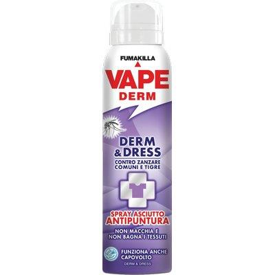 REPELLENTE INSETTI VAPE DERM E DRESS SPRAY SECCO ML 100