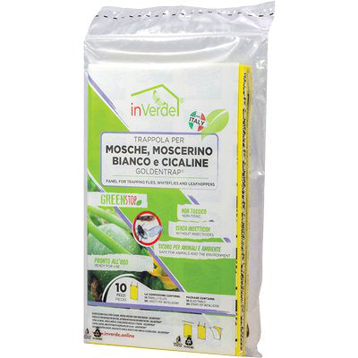 TRAPPOLA CROMOTROPICA MOSCHE INVERDE CM 16X25 CF=PZ 10