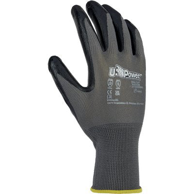 GUANTO NITRILE NERO VALZER U-POWER MAGLIA POLIESTERE NERO 13 AGHI  7 Immagine principale del prodotto