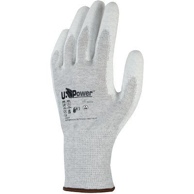 GUANTO POLIURETANO BIANCO PIKA U-POWER MAGLIA POLIESTERE + FIBRA DI CARBONIO  7 Immagine principale del prodotto