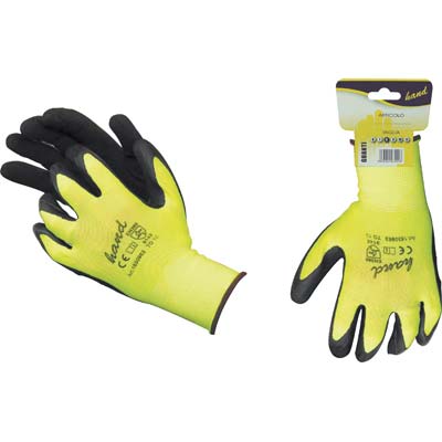 GUANTO LATTICE RUGOSO NERO WORKIT MAGLIA LEGGERA SINTETICO GIALLO  8 Immagine principale del prodotto
