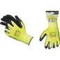 GUANTO LATTICE RUGOSO NERO WORKIT MAGLIA LEGGERA SINTETICO GIALLO 10