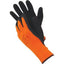 GUANTO LATTICE MICROPOROSO NERO MAGLIA PESANTE SINTETICO ARANCIO 10