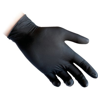 GUANTO NITRILE MONOUSO NERO 78 REFLEXX GR 4 AQL 1,5 SENZA POLVERE CF=PZ 100 L