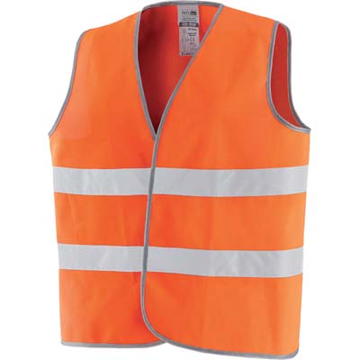 GILET ALTA VISIBILITA ARANCIO TAGLIA UNICA Immagine principale del prodotto