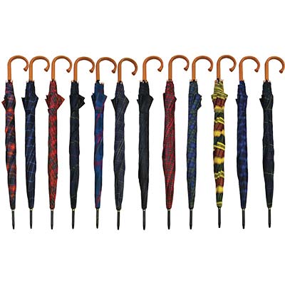 OMBRELLO PIOGGIA GOLF SCOZZESE PL/METALLO 8 STECCHE AUTOMATICO CM 134