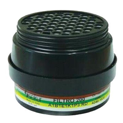 FILTRO X RESPIRATORE A MASCHERA POLIMASK 100 SEKUR A1 B1 E1 K1 P3 R D BIOSTOP Immagine principale del prodotto