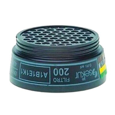 FILTRO X RESPIRATORE A MASCHERA POLIMASK 100 SEKUR A1 B1 E1 K1 Immagine principale del prodotto