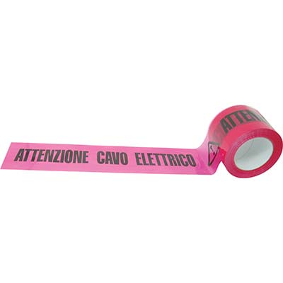 NASTRO SEGNALETICO ATTENZIONE CAVO ELETTRICO H.MM 100 ML 200 Immagine principale del prodotto