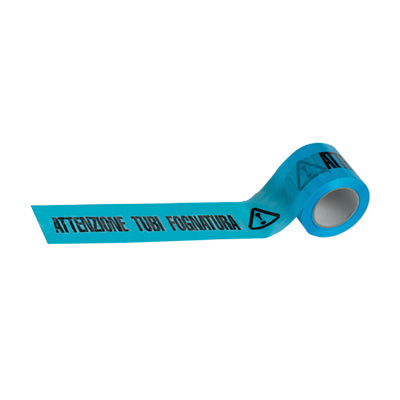 NASTRO SEGNALETICO ATTENZIONE TUBO FOGNATURE H.MM 100 ML 200 Immagine principale del prodotto
