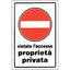 TARGA SEGNALETICA DIVIETO ACCESSO PROPRIETA PRIV PP CM 20X30