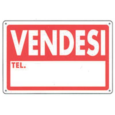 TARGA SEGNALETICA VENDESI PP CM 20X30 Immagine principale del prodotto