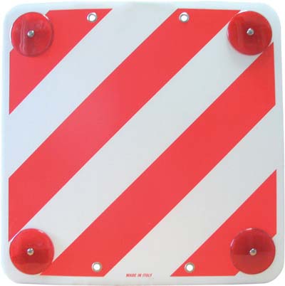 TARGA SEGNALETICA PP CARICHI SPORGENTI CM 50X50 Immagine principale del prodotto
