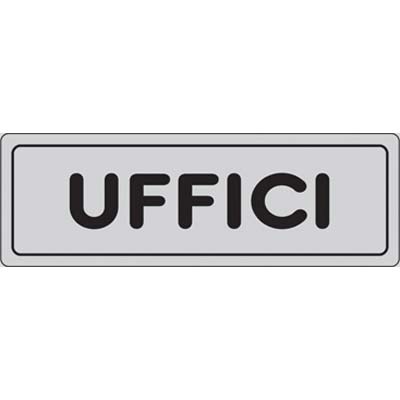 TARGA SEGNALETICA ADESIVA UFFICI VINILE CM 15X5 Immagine principale del prodotto