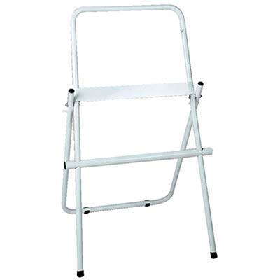 PORTA ROTOLO CARTA ASCIUGAMANI A PAVIMENTO ACCIAIO VERN BIANCO CM 46 H.CM 96 Immagine principale del prodotto