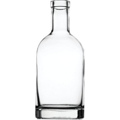 BOTTIGLIA DISTILLATI OBLO VETRO TRASP LT 0,20