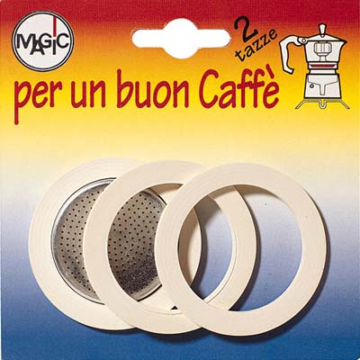 GUARNIZIONE + FILTRO MOKA TAZZE 2 CF=PZ 3+1 FILTRO Immagine principale del prodotto