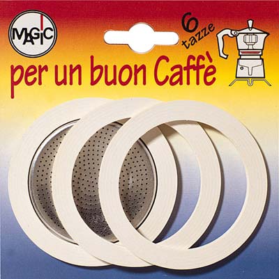GUARNIZIONE + FILTRO MOKA TAZZE 6 CF=PZ 3+1 FILTRO