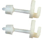 CERNIERE SEDILE WC NYLON BIANCO CF=PZ 2