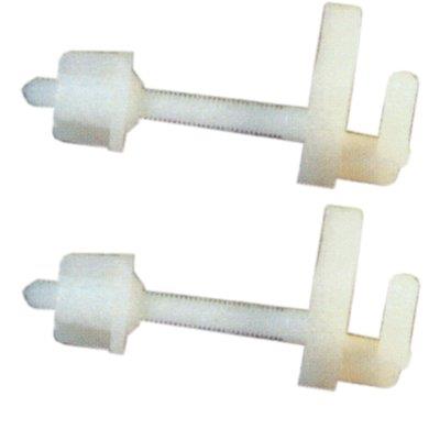 CERNIERE SEDILE WC NYLON BIANCO CF=PZ 2 Immagine principale del prodotto