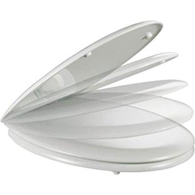 SEDILE WC UNIVERSALE SLOW CLOSE TERMOPLASTICA BIANCO CM 42X37 Immagine principale del prodotto