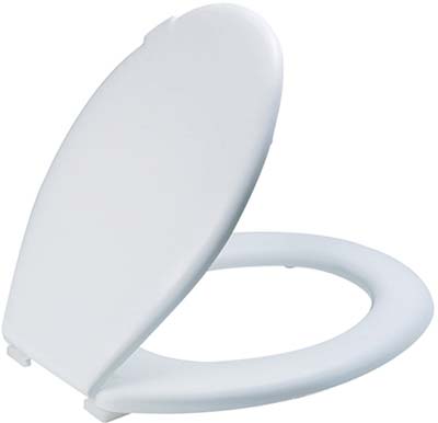 SEDILE WC EVEREST SANIPLAST TERMOPLASTICA BIANCO CM 37,3X46,7 Immagine principale del prodotto