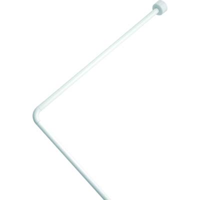 TUBO REGGITENDA ANGOLARE X DOCCIA ALLUMINIO BIANCO MM 25 CM 80X80X80 Immagine principale del prodotto
