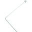 TUBO REGGITENDA ANGOLARE X DOCCIA ALLUMINIO BIANCO MM 25 CM 80X80