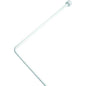 TUBO REGGITENDA ANGOLARE X DOCCIA ALLUMINIO BIANCO MM 25 CM 80X80