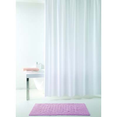 TENDA DOCCIA TEVERE IN VINILE + ANELLI CM 120X200