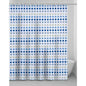 TENDA DOCCIA PALLINE IN VINILE + ANELLI CM 120X200