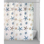 TENDA DOCCIA FONDALE IN VINILE + ANELLI CM 180X200