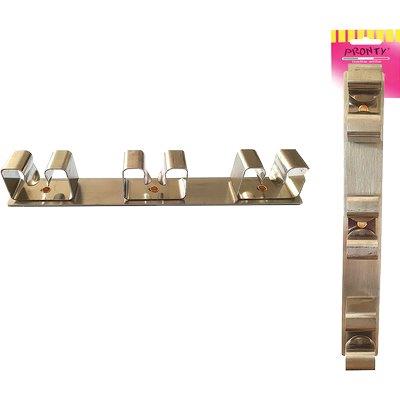 GANCIO PORTASCOPE PRONTY INOX 3 POSTI Immagine principale del prodotto