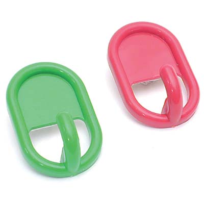 GANCIO ADESIVO PLASTICA PRONTY MIX COLORI CF=PZ 2 Immagine principale del prodotto