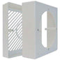 ADATTATORE ASPIRATORE ELETTRICO VETRO LUX 1002 BIANCO D=MM 80-120
