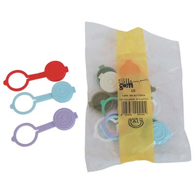 TAPPO PVC + ANELLO X BOTTIGLIA LT 1 CF=PZ 10 Immagine principale del prodotto