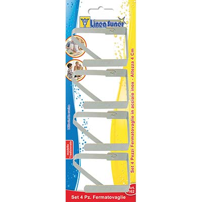 FERMATOVAGLIA A MOLLA SUPER DE LUCA INOX MM 40 CF=PZ 4 Immagine principale del prodotto