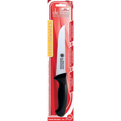COLTELLO MACELLAIO PROFESSIONAL DE LUCA MANICO PLT/INOX CM 16
